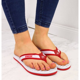Big Star W DD274A249 chanclas de playa rojas blanco rojo 3