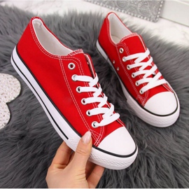 Zapatillas bajas de textil Atletico W ATC266H rojo blanco 1