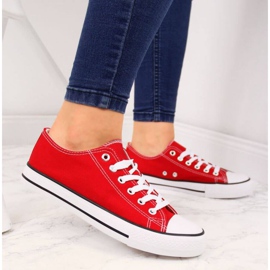 Zapatillas bajas de textil Atletico W ATC266H rojo blanco 2