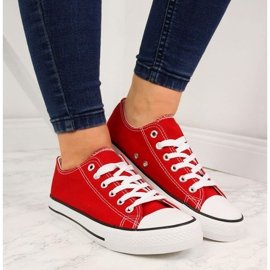 Zapatillas bajas de textil Atletico W ATC266H rojo blanco 3