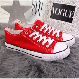 Zapatillas bajas de textil Atletico W ATC266H rojo blanco 4
