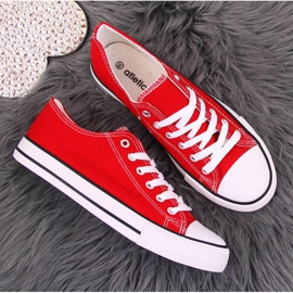 Zapatillas bajas de textil Atletico W ATC266H rojo blanco 5