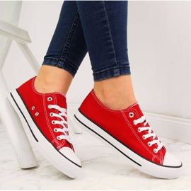 Zapatillas bajas de textil Atletico W ATC266H rojo blanco 6