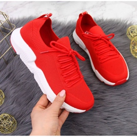 Zapatillas rojas Big Star W DD274580 blanco rojo 1