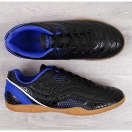 Zapatillas de interior American Club Jr. AM763B negras blanco negro 3