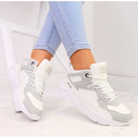 Zapatillas en la plataforma Big Star W GG274643 blanco 4