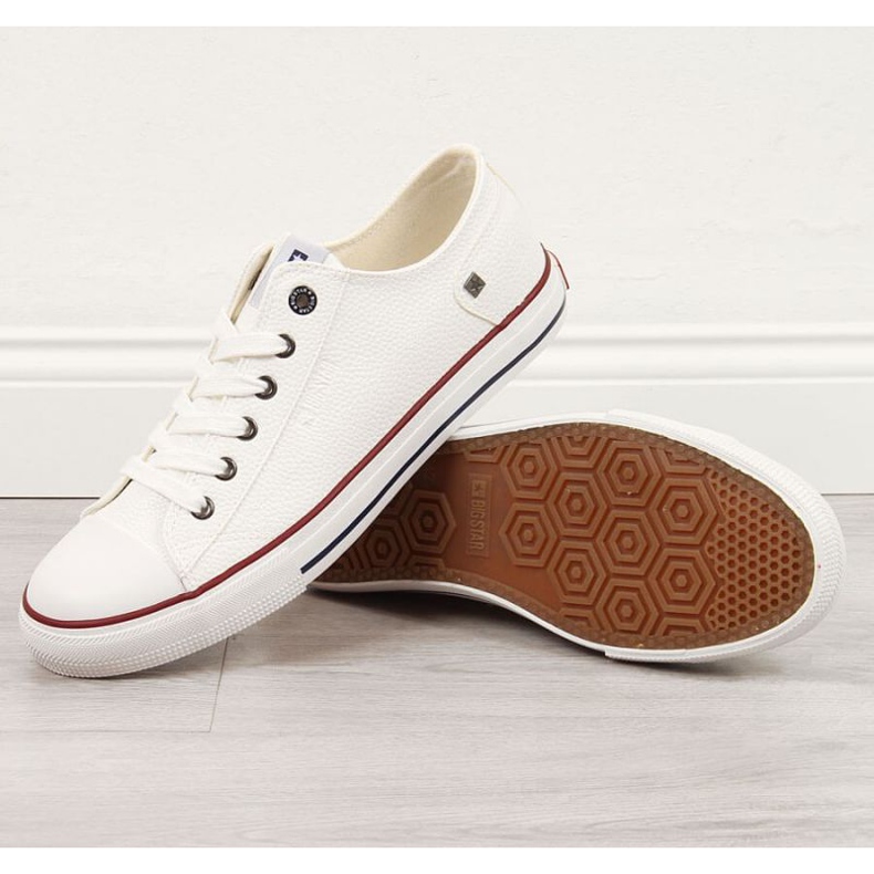 Zapatillas bajas con piel ecológica Big Star M II174001 blanco 1