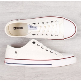 Zapatillas bajas con piel ecológica Big Star M II174001 blanco 2