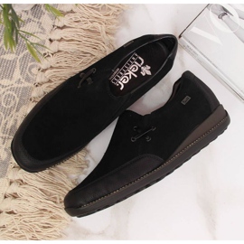 Zapatos de piel con cuña, negro W Rieker 44259 4