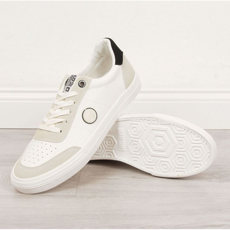 Zapatillas bajas de piel ecológica Big Star M II174009 blancas blanco 1