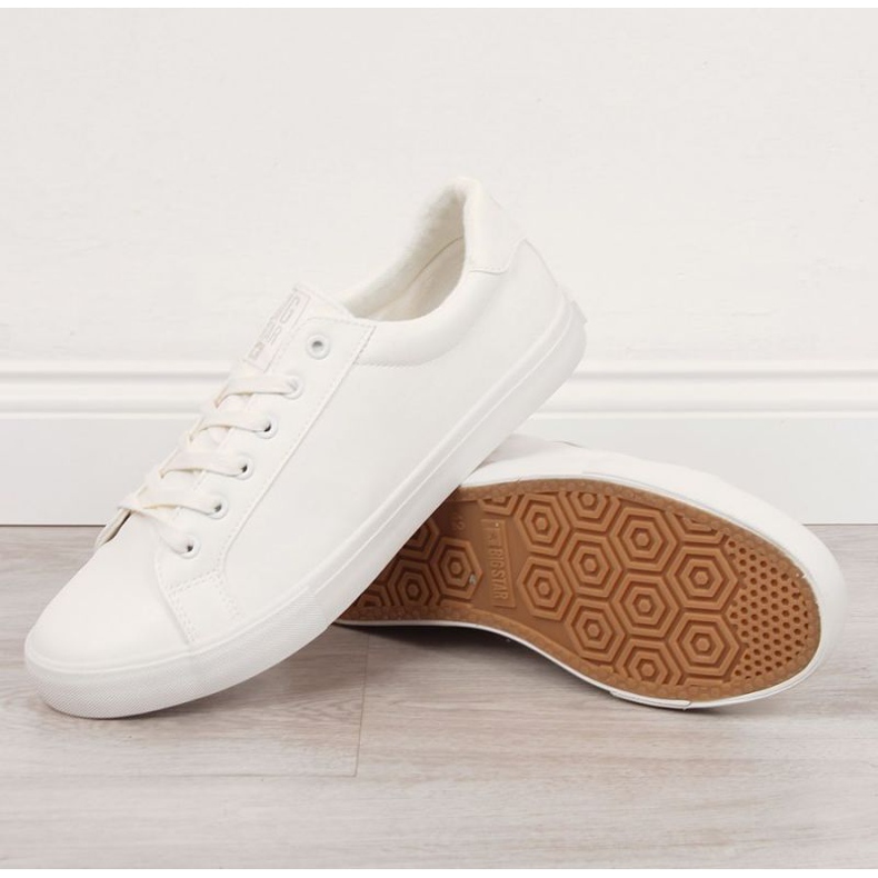 Zapatillas bajas de piel ecológica Big Star M II174028 blancas blanco 1