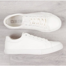 Zapatillas bajas de piel ecológica Big Star M II174028 blancas blanco 2