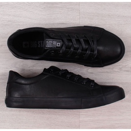 Zapatillas bajas de piel ecológica Big Star M II174029 negras negro 2