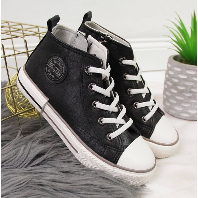 Zapatillas de cuero ecológico Big Star Jr II374003 negro 2