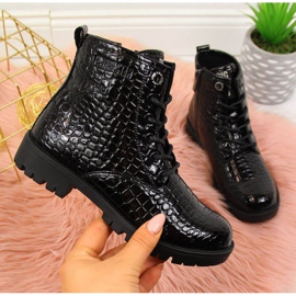 Botas negras Big Star Jr II374044 blanco negro 1