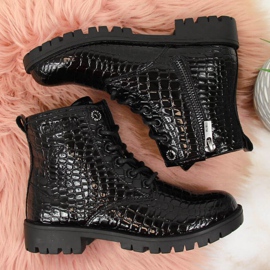 Botas negras Big Star Jr II374044 blanco negro 4
