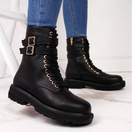 Botas negras con hebillas Goe W II2N4023 negro 2 Botas negras con hebillas Goe W II2N4023 negro 2