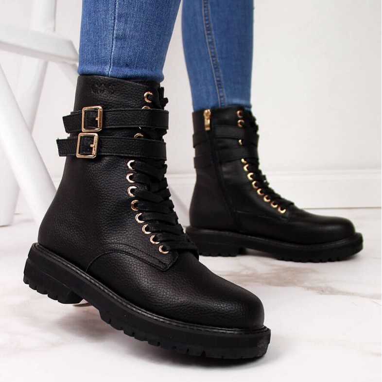 Botas negras con hebillas Goe W II2N4023 negro 2 Botas negras con hebillas Goe W II2N4023 negro 2