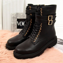 Botas negras con hebillas Goe W II2N4023 negro 3
