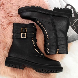 Botas negras con hebillas Goe W II2N4023 negro 5