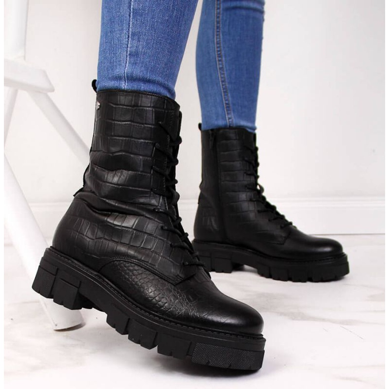 Botas de piel Goe II2N4099 W negro 2