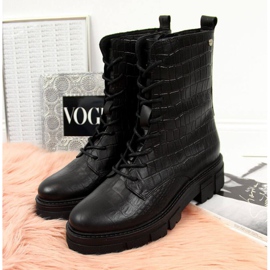 Botas de piel Goe II2N4099 W negro 3