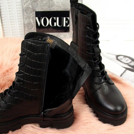 Botas de piel Goe II2N4099 W negro 4