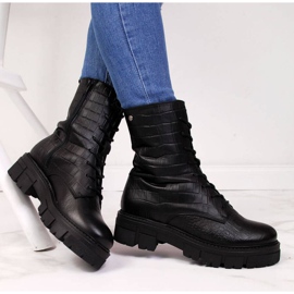 Botas de piel Goe II2N4099 W negro 6