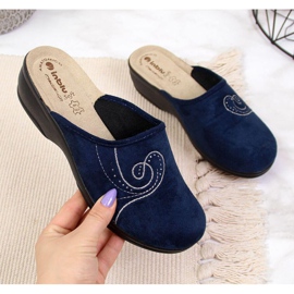 Zapatillas de casa en la cuña Inblu W ARC2 azul marino 1