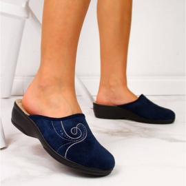 Zapatillas de casa en la cuña Inblu W ARC2 azul marino 2