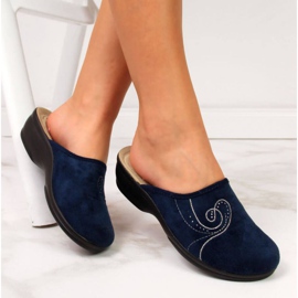 Zapatillas de casa en la cuña Inblu W ARC2 azul marino 4