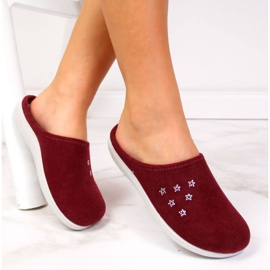 Zapatillas de casa Inblu W ARC4 burdeos rojo 4