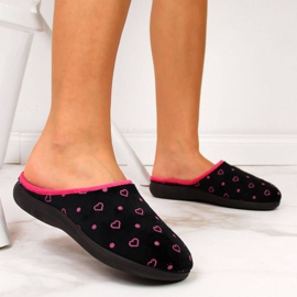 Zapatillas de casa W Inblu ARC5 negro rosa 2