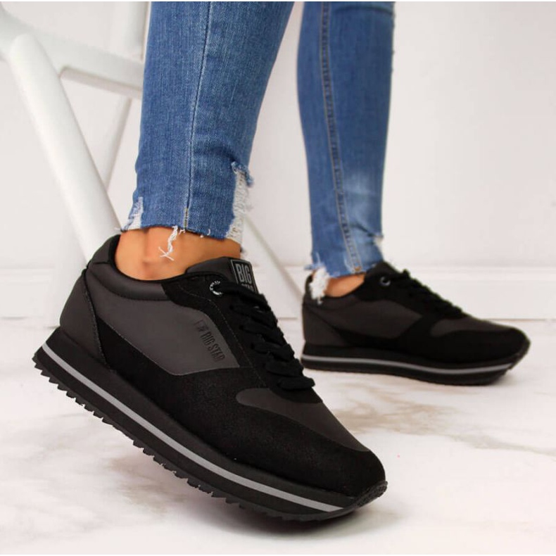 Zapatos deportivos negros en la plataforma Big Star W II274217 2