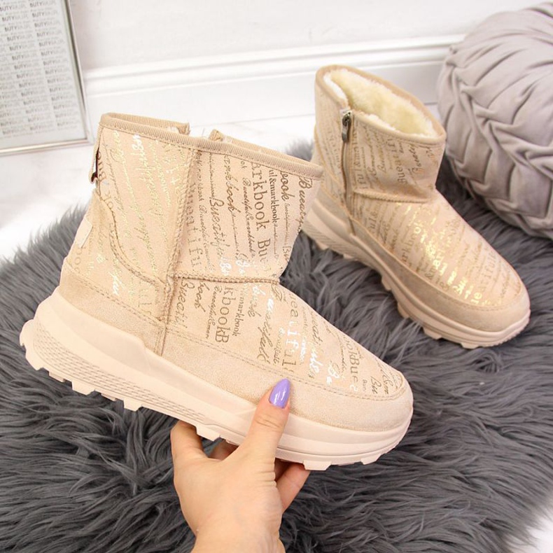 Botas de nieve gamuza News W EVE311B beige 1