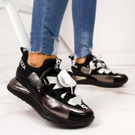 Zapatillas negras con inscripciones Vinceza W JAN49B negro 2 Zapatillas negras con inscripciones Vinceza W JAN49B negro 2