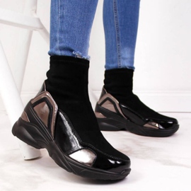 Zapatos de cuña negros de T.Sokolski W SCA140 2