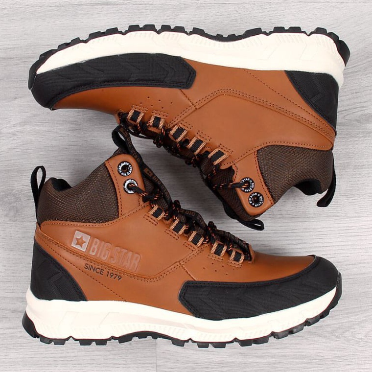 Botas de montaña sin aislamiento Big Star Jr II274453 camel blanco marrón 1