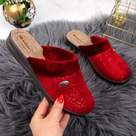 Zapatillas de casa en la cuña Inblu W ARC8 rojo 1