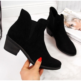 Botines Chelsea tacones altos con aislamiento Sergio Leone W SK347 negro 1