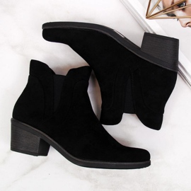 Botines Chelsea tacones altos con aislamiento Sergio Leone W SK347 negro 2