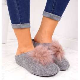 Pantuflas Panto Fino W INT1626B gris 3