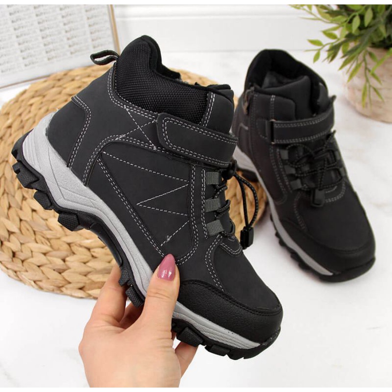 Zapatos de trekking negros Jr EVE321A blanco 1