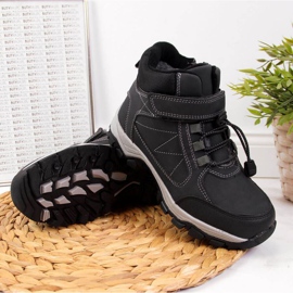 Zapatos de trekking negros Jr EVE321A blanco 2