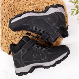 Zapatos de trekking negros Jr EVE321A blanco 4