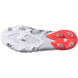 Botas de fútbol adidas Predator Freak.1 Fg M FY6255 blanco, blanco, gris / plateado blanco 5