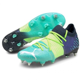 Botas de fútbol Puma Future Z 1.2 MxSG M 106479 03 azul marino, multicolor azules y azul marino 3