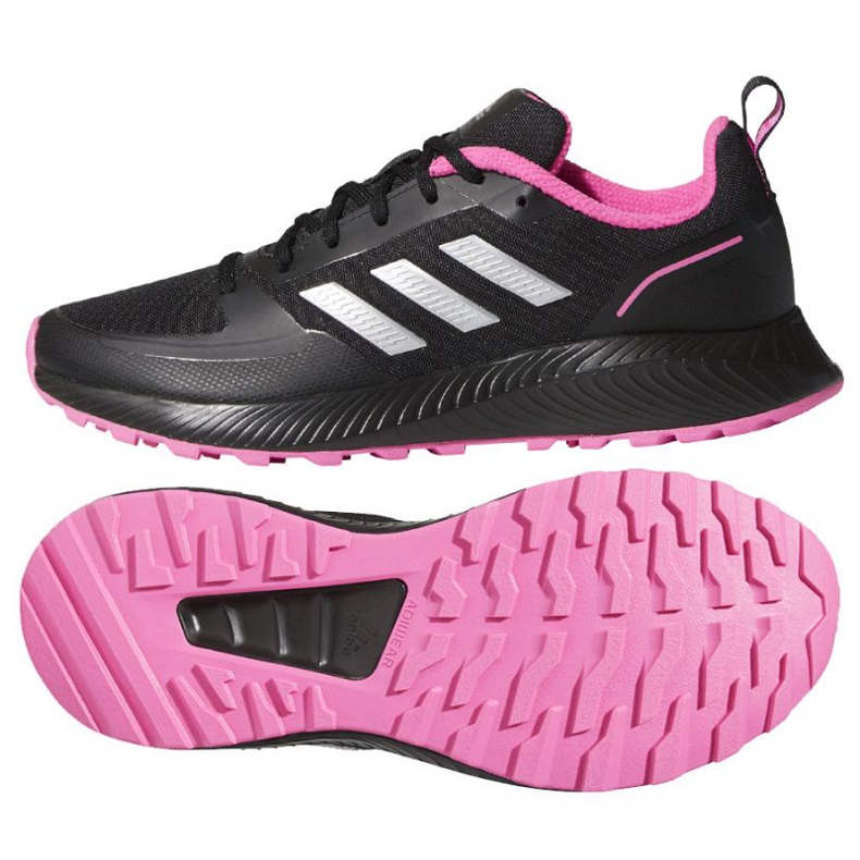 Zapatillas de running Adidas Runfalcon 2.0 Tf W FZ3585 negro rosado 1 Zapatillas de running Adidas Runfalcon 2.0 Tf W FZ3585 negro rosado 1