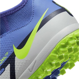 Zapatillas de fútbol Nike Phantom GT2 Academy Df Tf Jr DC0818 570 azul, blanco, multicolor azul 6
