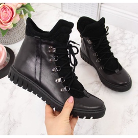 Botas de cuero con aislamiento Dolce Pietro W P49 negro 1